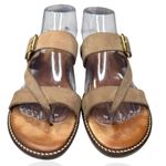 Coach And Four Italy Women's Size 8.5 Shoes Brown Leather Strappy Comfort Sandal Photo 5