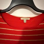 Bordeaux  Striped Red and White Mini Dress Photo 7