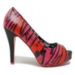 New Abbey dawn zip it peep toe plattorm Pink Size 5 Photo 1