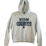 NFL Dallas Cowboys Cropped‎ Hoodie Womens Sleepwear Pullover Sweatshirt Gray S Photo 0