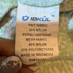 IBKUL Andrea Long Sleeve M UPF 50 1/4 Zip Golf Tennis Top Lime Green Mesh Sleeve Size M Photo 5