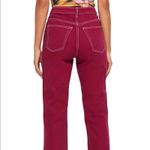 Topshop Moto Jeans Cassis Straight Leg Photo 3
