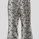 NWT VEDA Leather Snakeskin Crop High Rise Archive Pants Medium Retail $448.00 Photo 0