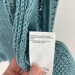 Hugo Boss BOSS  Knit Cardigan Sweater Women's Small Blue Open‎ Front 100% Linen Photo 5