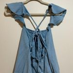 Anthropologie  Pilcro Flutter Sleeve Denim Pintuck Midi Dress Photo 9