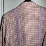 VINTAGE Terry Lewis • Tweed Blazer Jacket • Purple Yellow Green • Lined • Small Photo 15