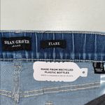 Susan Graver NWT Size 14 Blue Denim Regular Stretch Pull On Flare Jeans Photo 3