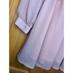 ZARA  Ruffle Blush Pink Sheer Blouse | Romantic Boho Top XS Photo 1