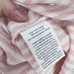 Tommy Hilfiger Pink White Striped Linen Blend Off Shoulder Ruffle Trim Top XS Photo 5