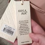 Kayla + Ava Vegan Leather Dusty Rose Bucket Bag Pink Photo 5
