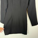 ZARA  Black Mini Dress Chain Cutout Sz Small Long Sleeve Dress Photo 9
