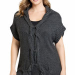 All Saints Sweater Women's Size 6 Spitalfields Vex Knit Wool Blend Gray Photo 0