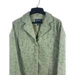 VTG Y2K Denim & Co. Sage Green Corduroy Jacquard Blazer Jacket S Button Up Photo 1