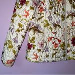 Lands' End S Quilted Jacket Lightweight Floral Coat Photo 2
