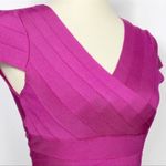 Bebe bandage crop top in rose violet size small Photo 3