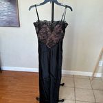 House Of CB  'Nikita' Black Satin and Lace Corset Dress NWOT‎ Photo 3
