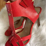 Guess heels orange coral color size 6.5 about 4 inch heel Photo 0