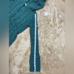 DKNY 1/4 Zipper Hoodie Sweater. Size Small. Green Photo 5