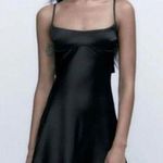 ZARA  silky black dress Photo 1