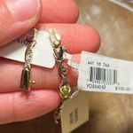 Macy's NWT Multi Genuine Gemstone & Diamond 18KT Gold Over Sterling Silver Bracelet Photo 10