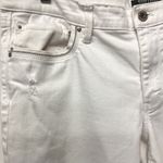 White House | Black Market White House Black Market Sz 34 Girlfriend Jeans Rolled Cuff Denim Distressed Photo 4