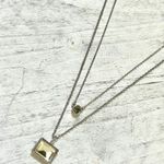 Loft  two tier silver tone rhinestone necklace Photo 0