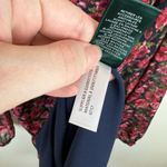 Ralph Lauren Lauren  Womens Red Pink Floral‎ Cold Shoulder Dress Sz 4 | Romantic Photo 10