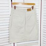 IZOD  A Line Stretch Twill Casual Skirt Tan 4‎ Photo 7