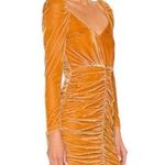 MINKPINK Meknes Ruched Mini Dress in Gold Photo 1