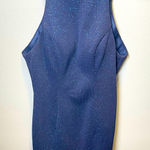 Alyce Paris  Women's Navy‎ Sparkly Bodycon Mini Open Back Dress Size 0 Photo 0
