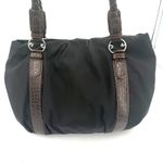 Brighton  Black & Brown Leather Rhianna Nylon Shoulder Bag Handbag Photo 7