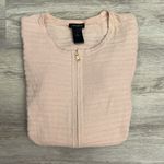 Ann Taylor Pale Pink 3/4 Sleeve Zip Front Knit Cardigan Sweater Size XS Photo 7
