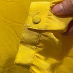 Dandelion yellow silk ruffle shoulder blouse walter sz 6 sexy back buttons Photo 3
