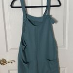 Teal Sleeveless romper with Pockets emery rose medium Blue Photo 0