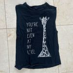 Forever 21 Giraffe You’re Not Even At My Level Tank Sz Medium Photo 0