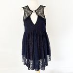 Free People Don’t You Dare Lace Black Navy Lace Shift Dress | XS Photo 26