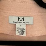 Magaschoni  Pastel Petal Pink Open Front Knit Blazer‎ Cardigan Small Photo 2