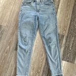 Loft Sz 4 27 Comfy Worn Look Blue Denim Jeans “The Skinny” Photo 3