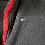 Tommy Hilfiger Sport Jacket Womens Large Black Zip Up Long Sleeve Fleece Logo Photo 2