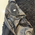 Harley Davidson Women's Sherpa and Leather Jacket Black Size L Photo 1