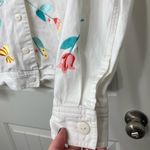 Breckenridge Vintage  women’s white floral butterfly embroidered button‎ jacket M Photo 1