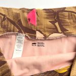 Aerie High Cut Cheeky Bikini Bottoms Ribbed Brown Pink Floral XXL Photo 5