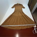 Nation Ltd Fabiana Easy Victorian Midi Dress Womens Size Medium Brown Drop Waist Photo 9