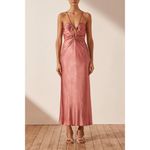 Shona joy NEW NWT by Free People Angelica Keyhole Lace Front Midi Dress Size 8 Photo 6