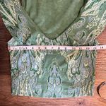 ZARA  Green Paisley Ruffled Sleeveless Crop Top Small Photo 5