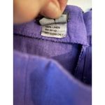 Muse Womens Purple Linen Blend Cropped Pants Size 10 Casual Photo 6