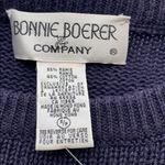 BONNIE BOERER RARE Vintage Nautical Yachting Sweater Size S NEW Blue Photo 9