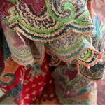 BOGO TravelSmith Bohemian Wrap Sequin Floral Midi Skirt Red Photo 5