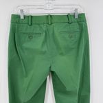 Talbots  Green Zip Fly Flat Front Pockets Casual Capri Pants Women's Size 6P Photo 5