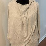 Athleta Purana Light Grey Wrap Long Sleeve Hoodie Photo 0